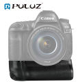 PULUZ Vertical Camera Ba-tte-ry Grip for Canon EOS 5D Mark IV Digital SLR Camera ,Use 2*Canon LP-E6 / LP-E6N,Aperture value / Exposure compensation button, AF point selector / Magnify button, AE lock / FE lock / Index / Reduce button..