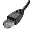 Ethernet Network Extension Cable Adapter-2 * Ethernet Splitter Cable-black.