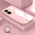 Tokifu For Realme C67 4G Deluxe Fashion 6D Electroplate Border Shiny Phone Back Cover Soft Silicone Case.