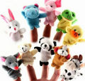 10 Pcs/Lot Cartoon Biological Animal Finger Puppet For Child Baby Favor Dolls Lovely Mini Funny Soft Plush Toys. 