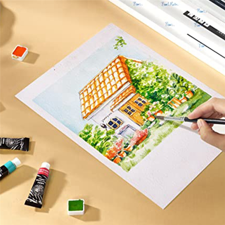 60%20Sheets%20Cold%20Press%2050%25%20Cotton&140Lb%20/300Gsm%20Acid-Free%20Bulk%20White%20Paper%20Watercolor%20Paper%20Art%20Paper%20-%20Image%203