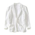 2023 Spring New Casual Linen and Cotton Safari Suits for Men Clothing Solid Color Blazers Men Jackets Oversize.