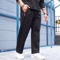 winter autumn men cotton sweatpants sports pants plus size large 10XL 11XL 150KG pants zipper loose oversize elasticity pants 70.