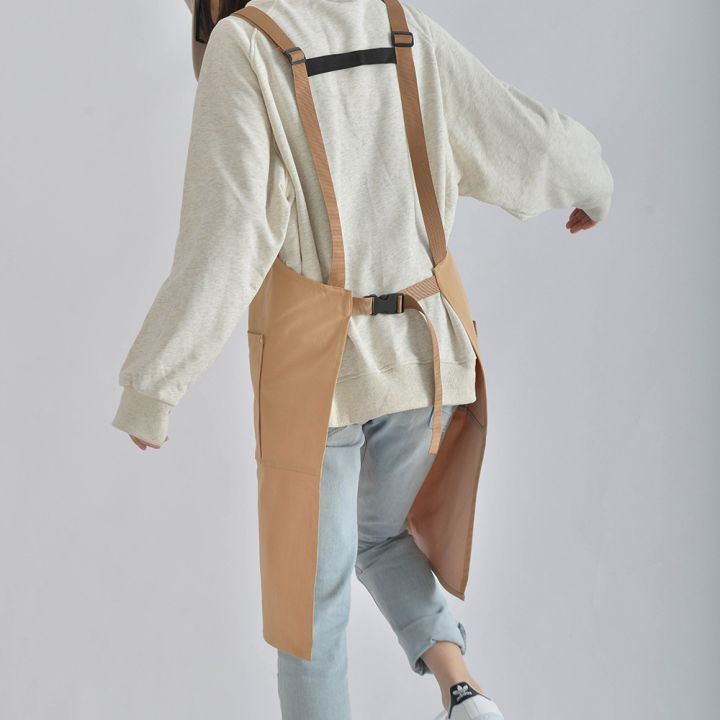 Bib%20Apron%20Chef%20Unisex%20Adjustable%20Waterdrop%20Resistant%20with%202%20Pockets%20Cooking%20Kitchen%20Aprons%20BBQ%20Coffee%20Shop,%20Restaurant%20Uniform%20-%20Image%205