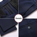 Formal Pants Men Thick Autumn Black Blue Grey Elastic Stretch Bussiness Loose Suit Big Plus Size 46 48 50 52 Office Trousers.
