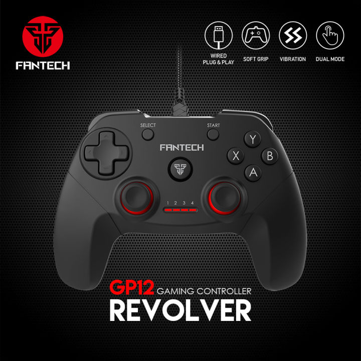 FANTECH REVOLVER GP12 Gamepad Wired PC Game Controller Joystick Dual Vibration For Windows PC PS3 Playstation Android