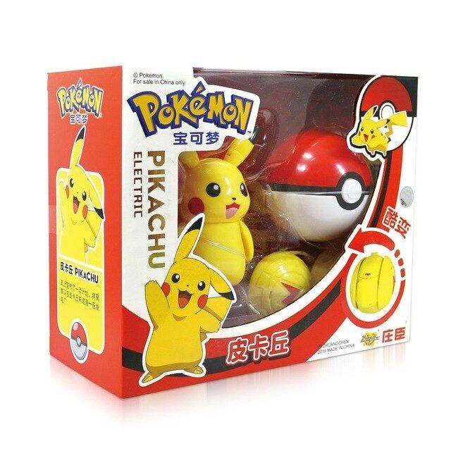 【Yurui】Pokemon Figure Ball Pikachu Lunala Charizard Action Figure Pokemon Elf-Ball Toy Set Kids Halloween