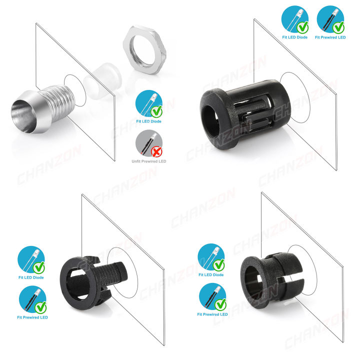3mm%205mm%208mm%2010mm%20LED%20Holder%20Socket%20Clip%20Bezel%20Light%20Emitting%20Diode%20Lamp%20Base%20Cover%20Metal%20Chrome%20Plastic%20Display%20Blub%20Cup%20Case%20-%20Image%206
