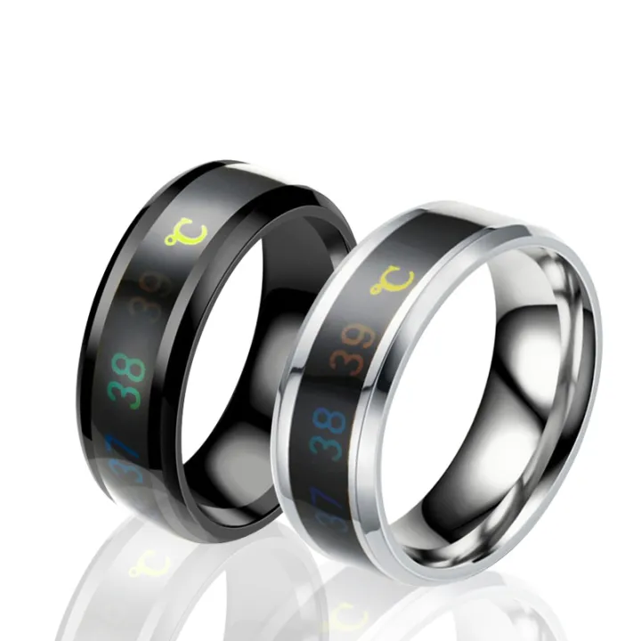 Smart%20Sensor%20Body%20Temperature%20Ring%20Stainless%20Steel%20Classic%20Wedding%20Couple%20Waterproof%20Temperature%20Ring%20Jewelry%20Gift%20-%20Image%204