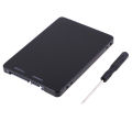 Metal mSATA SSD to 2.5" SATA Enclosure Converter Adapter Card SSD Case Tool. 