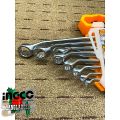 OFFSET RING SPANNER SET - 8 pcs ( 6-22mm) - INGCO HKSPA3088. 
