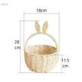 Easter Eggs Candies Gift Storage Basket Cute 7x11inch for Kids Girls Boys.