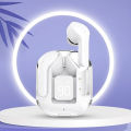 Ultrapods Max TWS Earbuds Bluetooth 5.3 Digital Display Transparent Earbuds. 