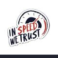 Sticker For Bike | In Speed We Trust | Best Quality ( Sticker_Mode ) - Car Accessories. 