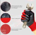 2 Pair Nylon Rubber coated Safety Hand Gloves for Industrial , Household, Bike Riding Hand Gloves. 