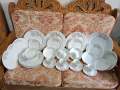 Exclusive Amboss Design 32 Pcs Dinner Set . Ceramic Dinner Set. Dining Set. Dinner Plate, Dinner Half Plate, Cup & Saucer, Sweet Bowl, Big Curry Bowl & Rice Dish Dinner Set. CD:A250..