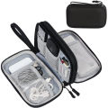Travel Cable Organizer Bag Pouch Electronic Accessories Carry Case Portable Waterproof Double Layers Storage Bag For Cable Cord. 