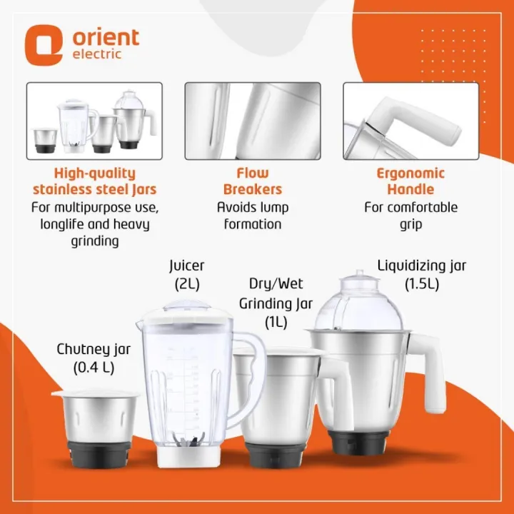Orient%20Kitchen%20Kraft%20900%20Watts%20(4%20Jars)%20Mixer%20Grinder%20/%20Blender%20/%20Juicer%20-%20Image%203