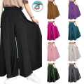 Women’s Wide Leg Palazzo Pants – Premium Micro Cherry Fabric.