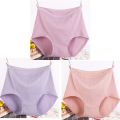 3Pcs/set Big Size XL~6XL High Waist Cotton Briefs Women's Lingerie Solid Panties Striped Underpants Breathable Underwear 4622.