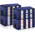 1 Pcs Premium Cloth Storage Bag(Extra Large) 3 Grids Cloth Organizer Bag, Huge Space Saver. 