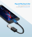 UGREEN US133(10396)  Micro USB Male to USB-A  Female Cable with OTG  Nickel Plating 15cm (Black) - Micro USB 2.0 OTG Adapter Cable - 480Mbps Data Transfer - Durable PVC Jacket - Plug & Play. 
