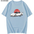 Men tshirt Mazda RX7 printed short leeve T shirts Harajuku Japanese car fans racing race tee shirt JDM automobile culture. 