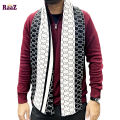 Black And White Trendy GG Logo Stylish Fashion Soft Scarf, Men's And Women' Woolen Winter Muffler. 