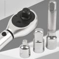 Adjustable torque wrench kit 1/4 inch 3/8 inch drive wrench kit. 