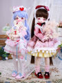 1/4 BJD Loli Doll 40cm Two-dimensional anime Girl Doll Toys With Full Outfits Clothes Wig Shoes Makeup Children Christmas Gift.