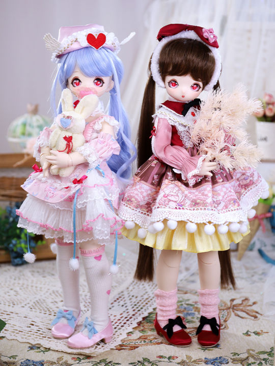 1/4%20BJD%20Loli%20Doll%2040cm%20Two-dimensional%20anime%20Girl%20Doll%20Toys%20With%20Full%20Outfits%20Clothes%20Wig%20Shoes%20Makeup%20Children%20Christmas%20Gift%20-%20Image%203