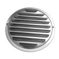 6 Inch Louvered Grille Cover Vent Hood Wall Air Vents with Built-In Fly Screen Mesh - 304 Stainless Steel Ventilation Outlet. 