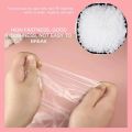 100PCS Transprent Disposable Hand Foot Bags Prevent Infection Remove Chapped Foot Hand Care SPA Wax Covers Bath Gloves Socks. 