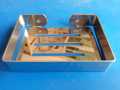 Soap Dish Stainless Steel Cover - Brush Holder. 