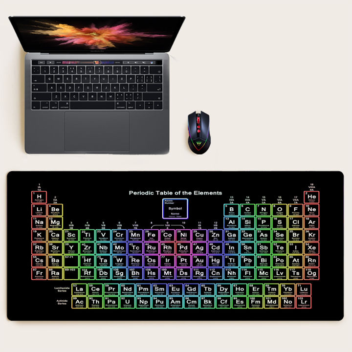 Table mats, writing board play mouse pads, key element periodic table game large size chemical yuan plate table mats, non-slip, student gifts