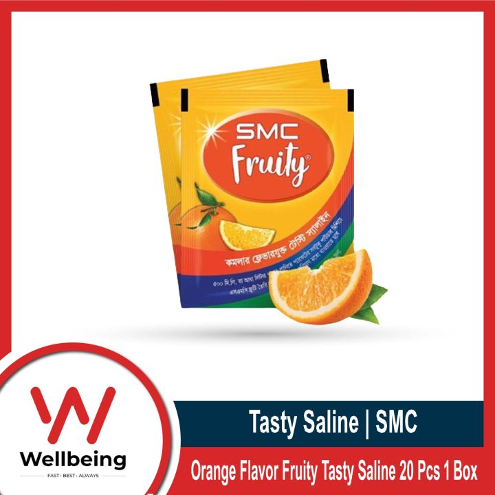 SMC Orange Flavor Fruity Tasty Saline 20 Pcs 1 Box