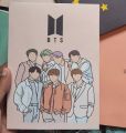 BTS 7 members NOTEBOOK (120 PAGES, 7.5"/5.5"SIZE). 