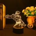 Anime JoJo Bizarre Adventure 3d Night Light Hol Horse for Bedroom Decor Light Birthday Gift for Him Manga Jojo Led Lamp. 