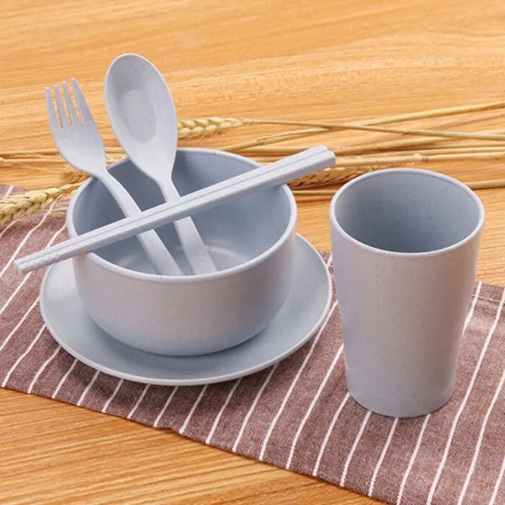 6Pcs/set%20Eco-friendly%20Wheat%20Straw%20Children%20Tableware%20Set%20Outdoor%20Tableware%20Gifts%20Portable%20Biodegradable%20Wheat%20Bowl%20Spoon%20Chopstick%20Fork%20Cup%20Kids%20Dinnerware%20Set%20-%20Image%204