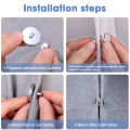 1/4/6Pairs Magnetic Fastener Room Curtain Button Accessorie Nail Free Button Window Decor Adjustment Magnet Detachable Curtain Buckle.