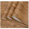 300 x 60 cm Self Adhesive Wood Grain Furniture Stickers PVC Wallpaper cabinets Gloss Film Vinyl Counter Top Decal ( 10x2 feet). 