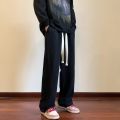 Casual Pants Men's Loose oversize Black Boys Pants Wide Leg Straight Drawstring Sweatpants Trendy Sports Pants. 