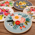 GC Diy Embroidery Kit Floral Patterns Embroidery Needlework Set Cross Stitch Kits For Beginners Craft Lover. 