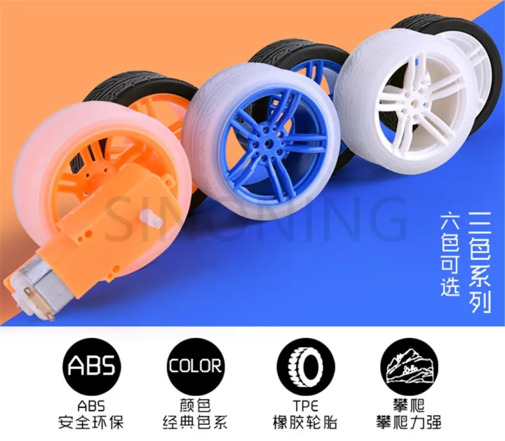 65mm%20Rubber%20Wheels%20for%20Robotics%20with%20White%20Frame%20and%20White%20Tire%20(2%20Pieces)%20-%20Image%203