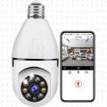 V380 WiFi IP Camera IP CCTV camera PTZ Bulb System 360-degree panoramic rotation angle of view V380 Pro IP Camera. 
