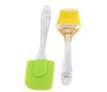 2 Pieces Silicone Oil Brush, BBQ Tools Basting Brush (colouring). 
