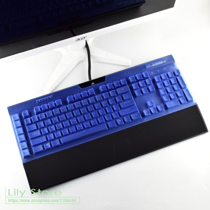 【YIYANGMAOYI111】For Corsair K95 Rgb Wired Gaming Mechanical Keyboard Cover Film Office Desktop Dust Cover Silicone Protector