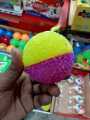 Generic Silicone Flash Candy Ball With Crystal Design And Silicone Ring Strap Suitable For Kids - Blue Pink.