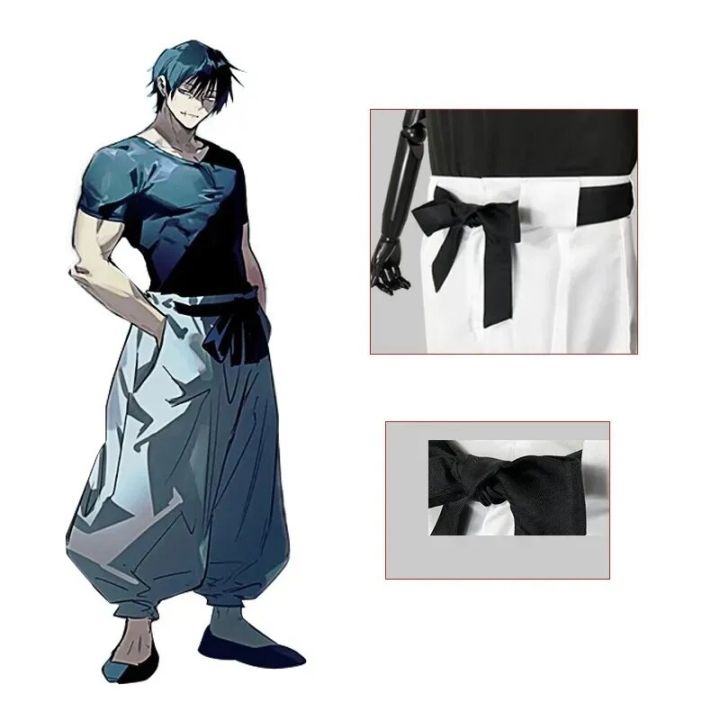 Anime%20Jujutsu%20Kaisen%20Fushiguro%20Toji%20Cosplay%20Costume%20Adult%20Unisex%20Short%20Sleeve%20Top%20Pants%20Suit%20Halloween%20Uniform%20Party%20-%20Image%203