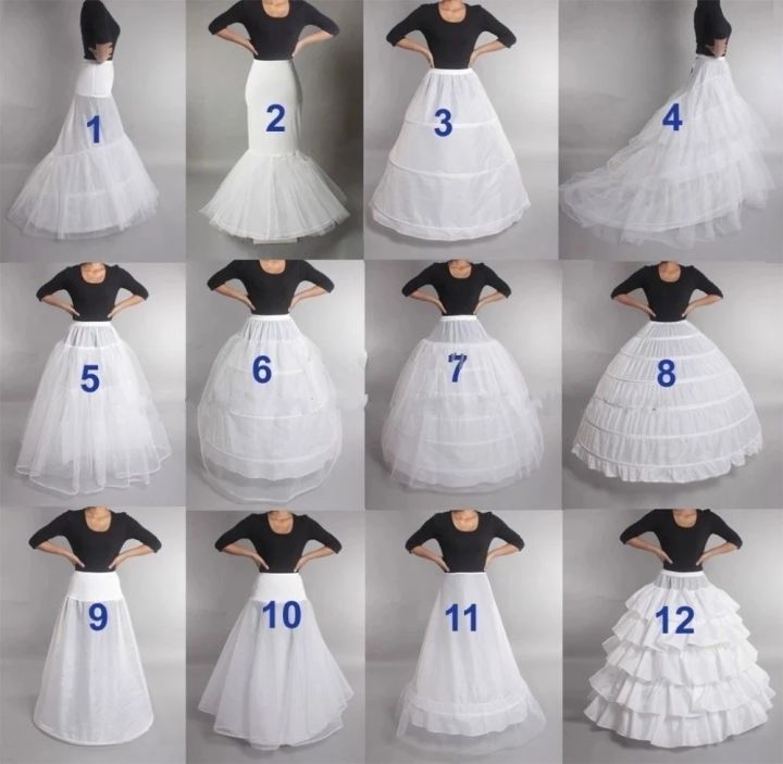 Puffy 6 Hoops Wedding Petticoat Crinoline Slip Bridal Underskirt In Stock High Quality